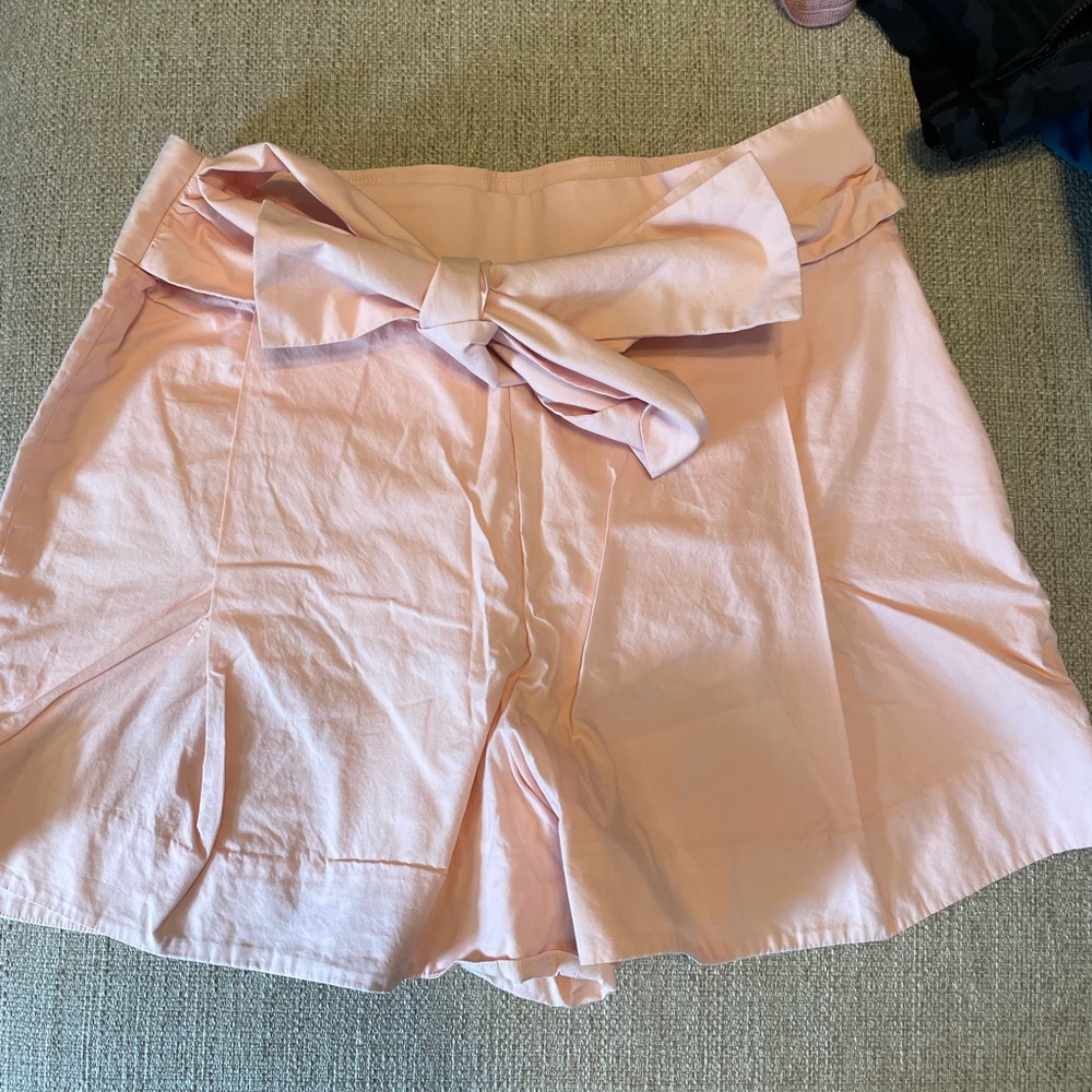 J Crew high waisted tailored shorts with bow